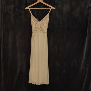 Lulus White Midi A-Line Dress